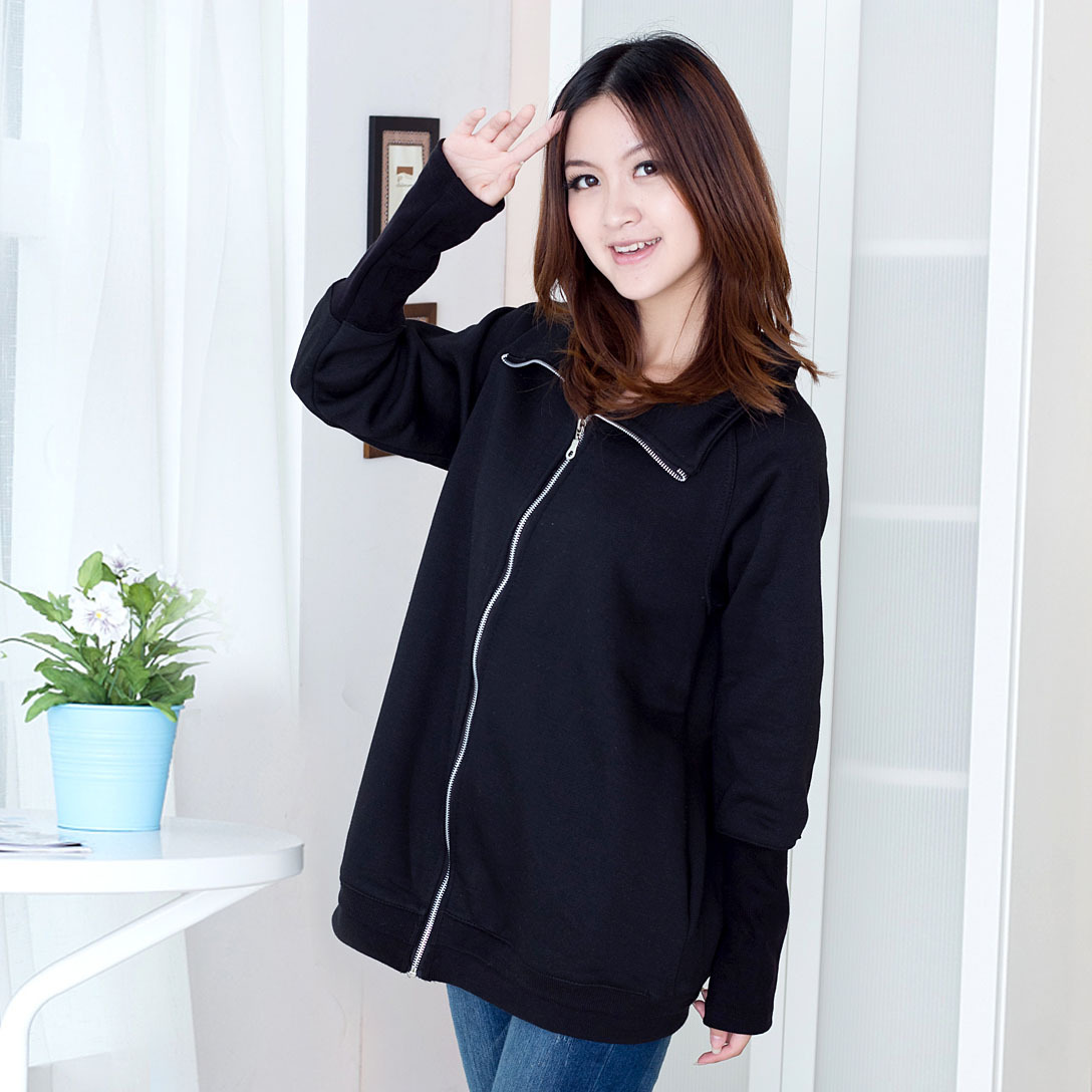 free shipping Maternity top maternity clothing casual sports zipper cardigan 1044