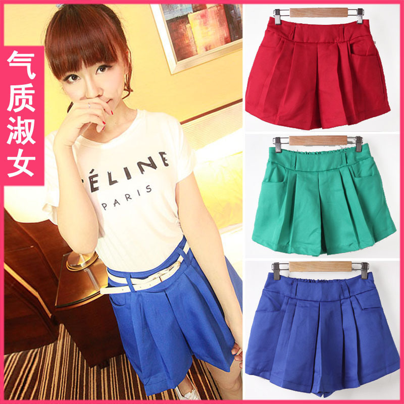 Free shipping Medium-large women's 2012 summer skirt culottes women's shorts k587