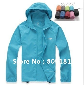 Free shipping men's and women's outdoor ultra-thin waterproof windproof UV protection Unisex Jackets /Fishing Coat