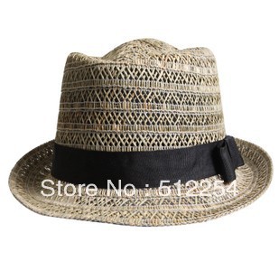 Free Shipping Men Women fashion style 100% raffia hand-woven casual hats
