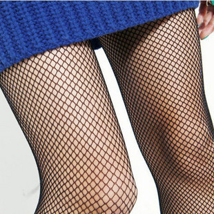 Free Shipping  mesh pantyhose fishing net socks jacquard female wire socks black stockings