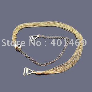 Free shipping metal chain bra strap accessories