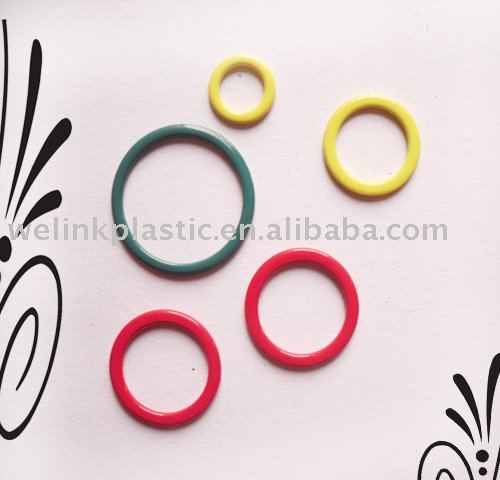 free shipping metal nylon coated ring,1000pcs/lot bra nylon coated adjuster,bra strap adjuster mix color