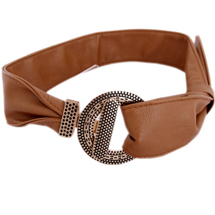 Free Shipping Meters unique hook buckle soft leather decoration wide cummerbund all-match belt female ultra wide 5