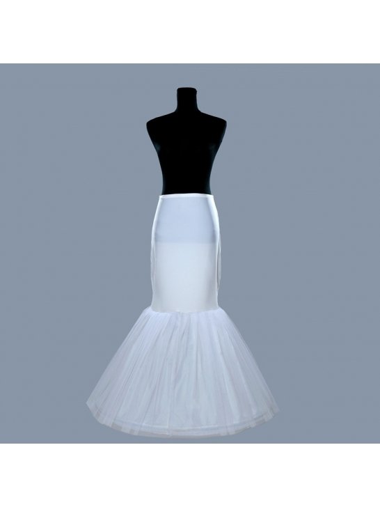 Free Shipping Mic Charm Beautiful White Mermaid wedding petticoat   A091720