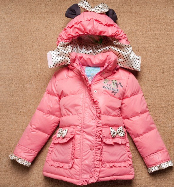 free shipping ! Mickey child ducklings children's clothing girl down jacket
