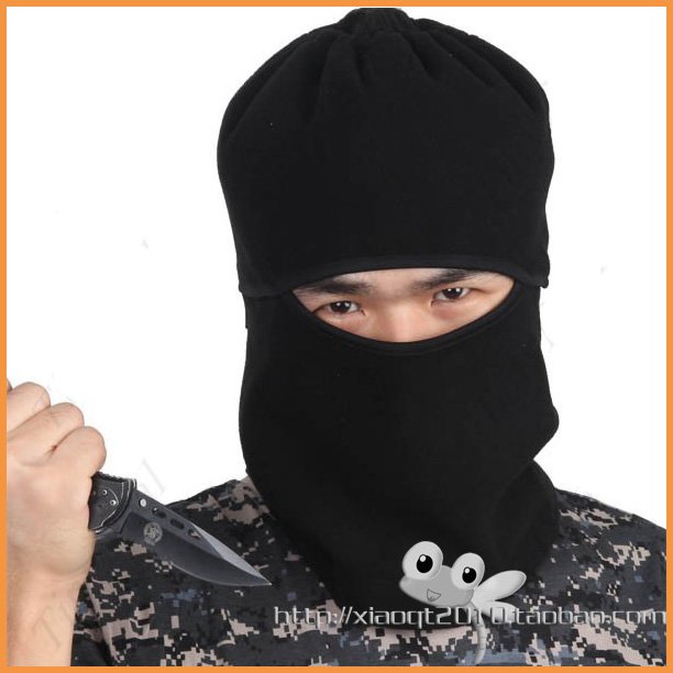 Free shipping Military Style Biservice Outdoor Warm Mask Face& Neck Beanie Hat Cap Scarf with Eye Hole