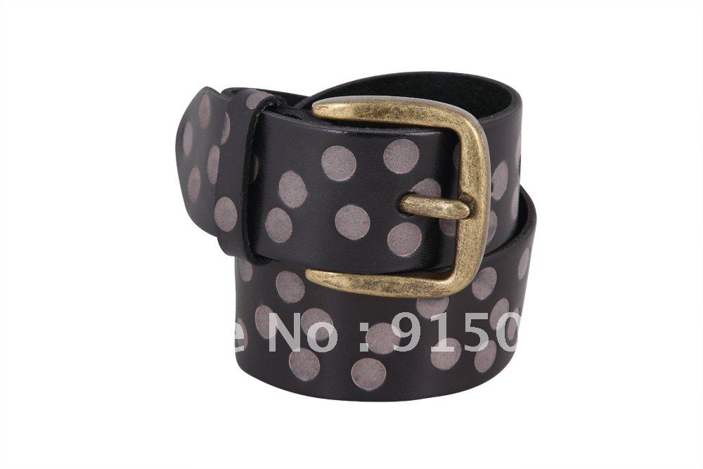 Free Shipping (Min Order 1pcs) Fashion Unisex Genuine Leather Belts Wide Belts Wholesale