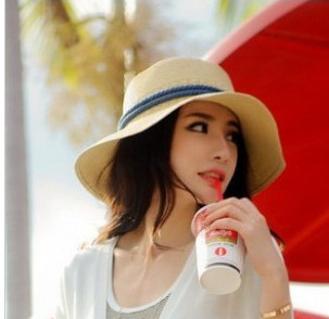 Free shipping Min.order is $10(mix order) New straw hat large brimmed sun hat fashion summer beach hat