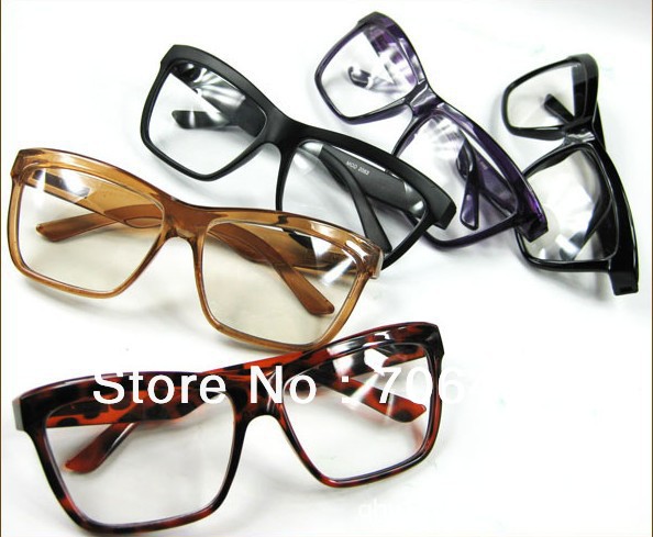 Free Shipping Min.order is $5 (mix order) 2013 Novelty Items Men Nerd Clear Lens Glasses Designer Eyewear for Female Dress PG-10