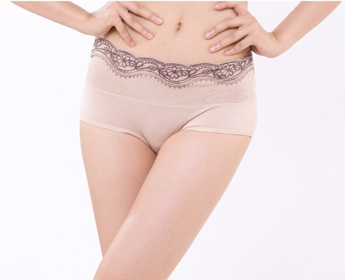 free shipping! modal lace high-waist  women's panties wholesale