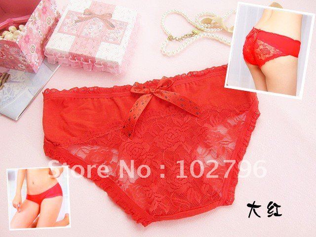 Free shipping,Modal lace sexy low waist briefs, Ms.  lingerie for lady / women