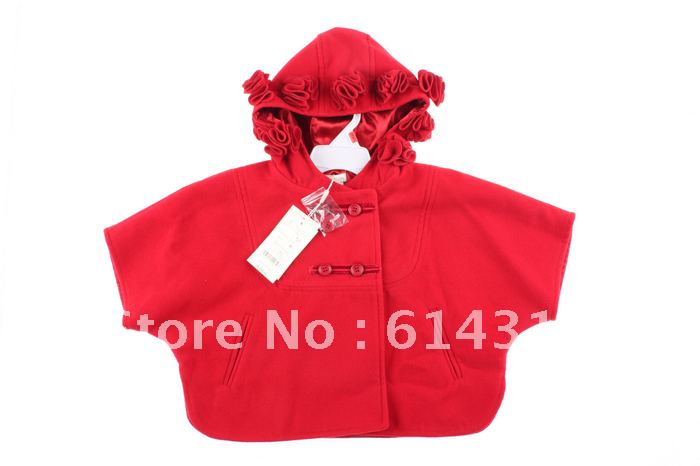 Free shipping Monsoo*n girls woolen coat children coat High quantity fashionable 5pcs/lot