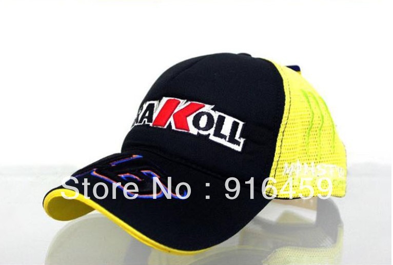 Free Shipping MOTO.GP monster Rossi Fans cap 46 baseball hat motorcycle caps racing hats casquette