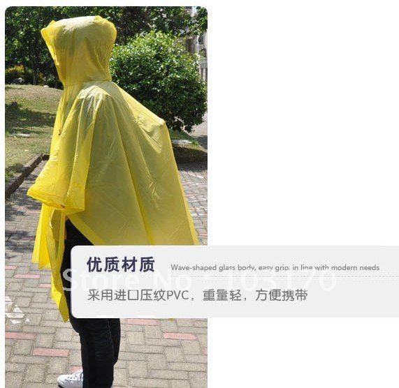 Free Shipping Multi Purpose Ripstop Poncho  with Pouch Raincoat Gound Cloth 132*203 cm