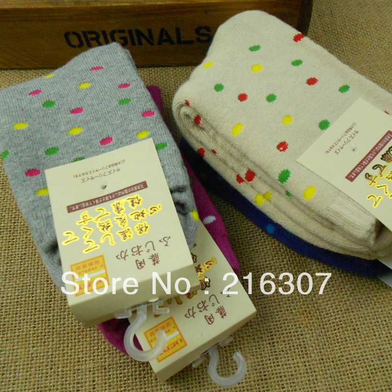 Free Shipping Multicolour dot socks
