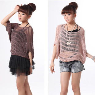 Free Shipping MY W801 is fashion bat loading sweater shirt