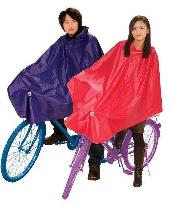 free shipping N116 belt clip bicycle poncho plus size lengthen front fly water raincoat