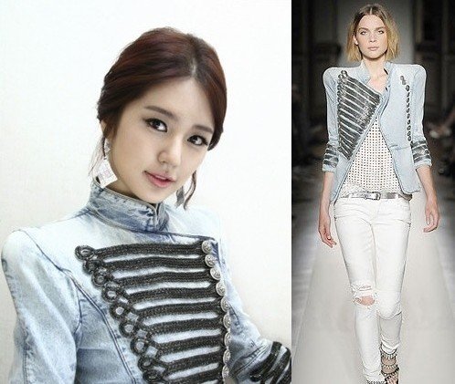 Free Shipping Napoleon Style Knight Palace Retro Shoulder Pad Beading Slim lady's Jacket Coat (V228)