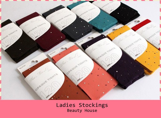 Free shipping new 120D stereo Diamond pearl velvet backing socks pantyhose stockings for beauty lady  drop shipping F0048