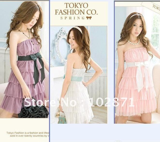 Free shipping New 2013 Elastic cake Chiffon Dress purple, pink or white,fashion dress,women clothes