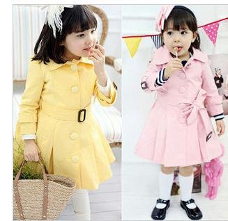 Free Shipping New 2013 Fashion Kids Children's Girl Princess long coat/girl jacket/kids dress coat y114