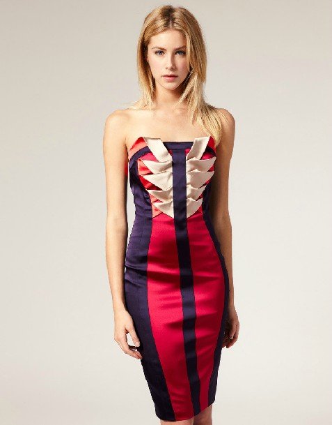 Free Shipping New 2013 Fashion Ruched Colorful and elegant fashion KM k&m Slim waist dress DL233 US4-US12