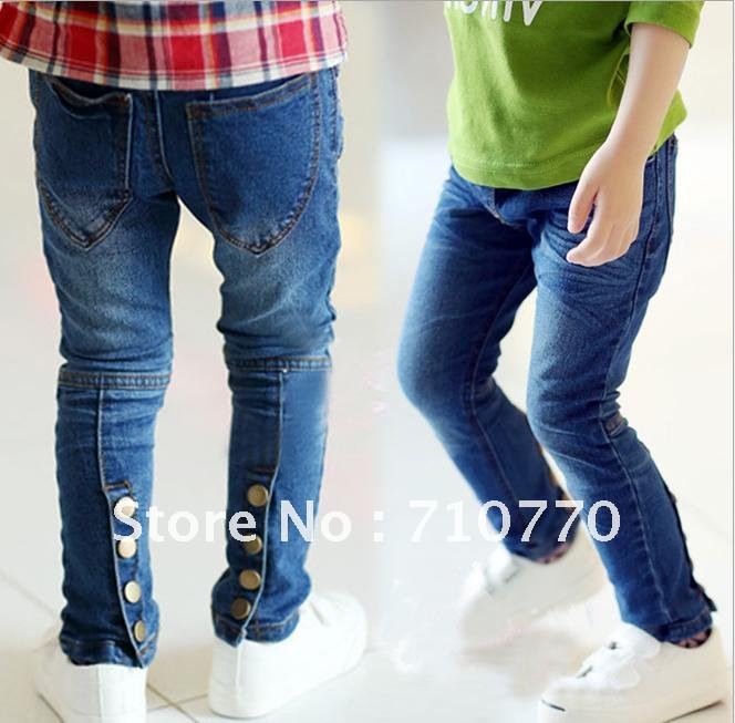 Free shipping  new arrival 2012 baby girl boy fashioon high quality demin pants kids casual jeans children long trouses