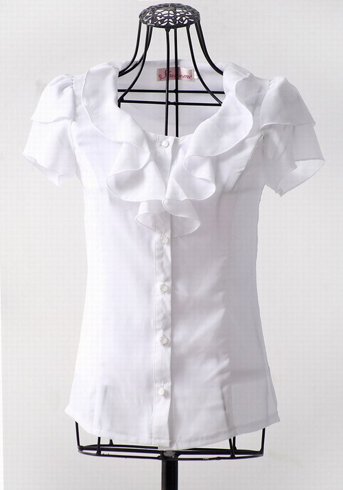 Free shipping New arrival 2012 summer ol professional women short-sleeve shirt skirt set skirt
