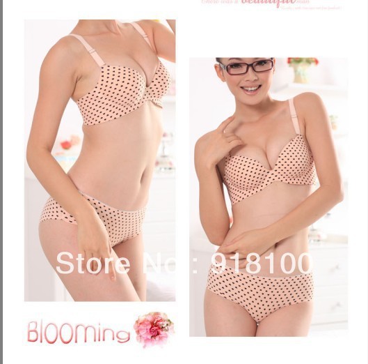 Free shipping new arrival adjustable underwear set one piece seamless bra and panties A8221 wholesale/retail