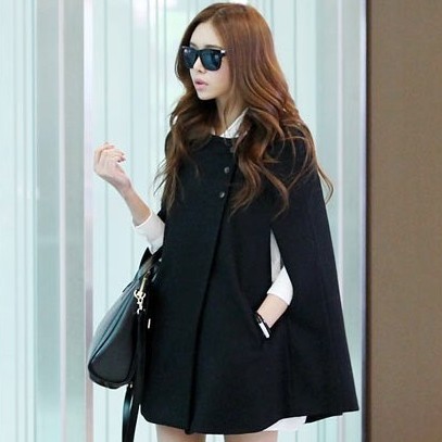 free shipping  new arrival autumn and winter wool cloak wool coat large woolen outerwear cape 2163