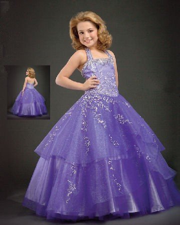 Free shipping new arrival ball gown flower girls dress patterns