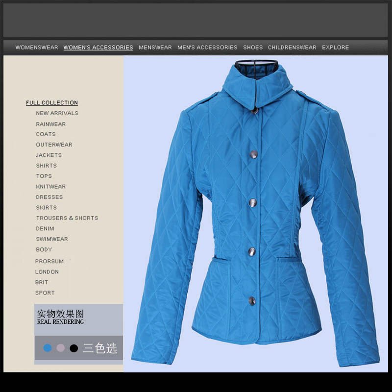 Free shipping New Arrival Brand desinger Classic Brit Diamond Plaid Quilted Jacket Parkas for womens winter coats fashion#Y1234