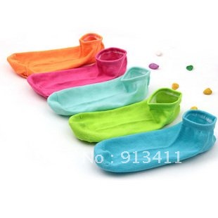 Free shipping! New Arrival comfortable candy solid color cotton woman sock slippers short socks