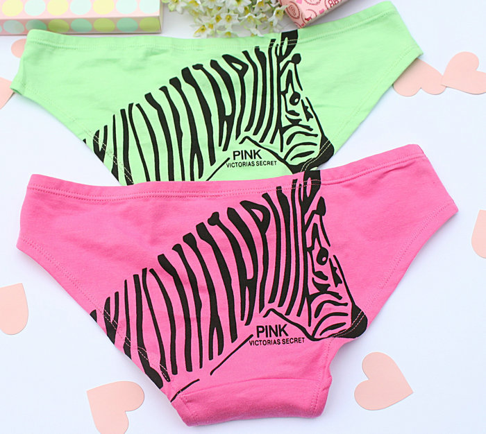 free shipping! new arrival excellent cotton women's zipper printed panties underwear