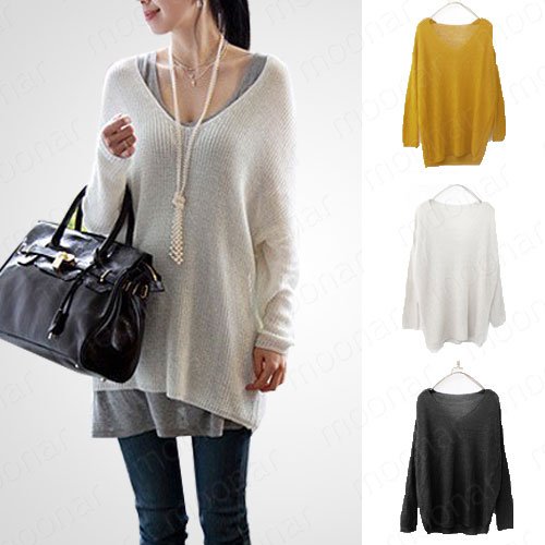 Free Shipping New Arrival Fashion Ladies Crewneck Casual Warm knit Tops Sweater Knitwear Free Size E0901