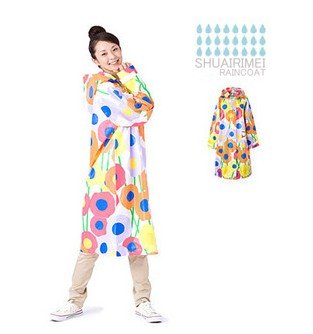 Free shipping new arrival fashion transparent Printing raincoat,Sub-body raincoat EVA,with raincoat bag,adult/women5pcs/lotTY018