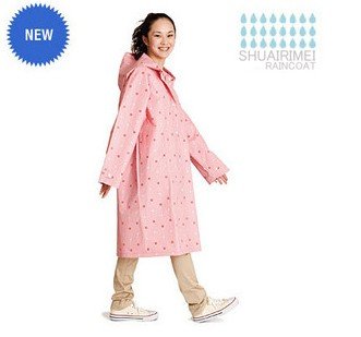 Free shipping new arrival fashion transparent Printing raincoat,Sub-body raincoat EVA,with raincoat bag,adult/women5pcs/lotTY037