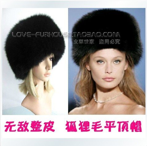 free shipping! New Arrival Fashion women 100% fox hair hat +fashion+warm