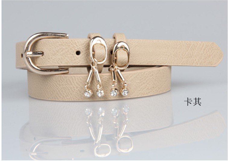 Free shipping! New arrival Flash double drill leather belts for women,8 colors can be mixed,wholesale