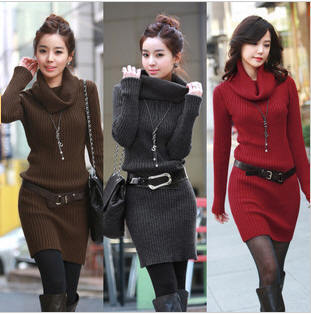 free shipping,New Arrival,Free Size,Turtle Neck,Women's Long Pullover Sweaters/Knitwear/Ladies' knitted sweater,4 colors