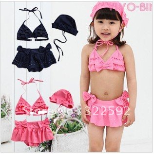 free shipping new arrival hot sale Children girl swimwear beach wear wholesale baby Gril's two pieces swimming wear suit 1133