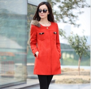 Free shipping new arrival lady down cotton cotton-padded jacket slim medium-long women's plus size wadded jacket 1pcs/lot
