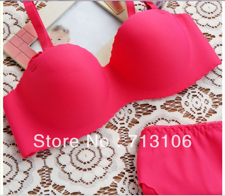 free shipping new arrival one piece seamless bra set hot sale women's bra and panty set ladies' underwear wholesale&retail