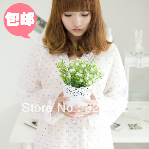 Free shipping new Arrival polka dot women raincoat translucent Burberry poncho fashion outerwear trench rainwear