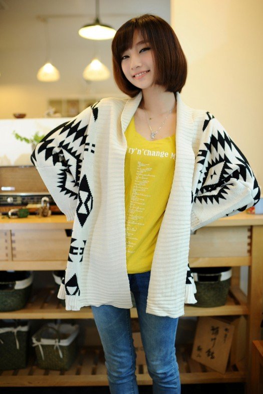 Free shipping.New Arrival Popular Korean new style comfort  rhombus grid women sweater.Knitting Shawl sweater women.YO47S-7108.