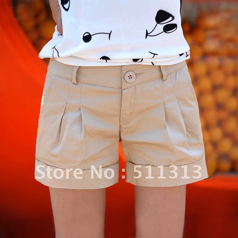 FREE SHIPPING new arrival pure cotton fashion overalls hot pants large size shorts