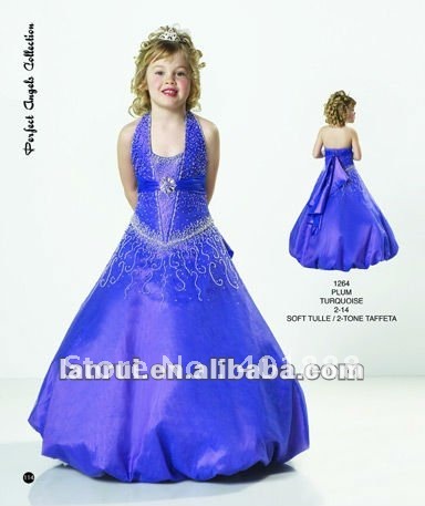 free shipping new arrival royal blue children party dresses