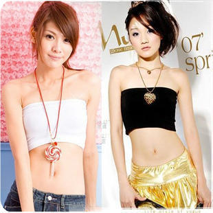 Free Shipping! New Arrival Spring and Summer All-match Basic Modal Short Design Tube Top M0058