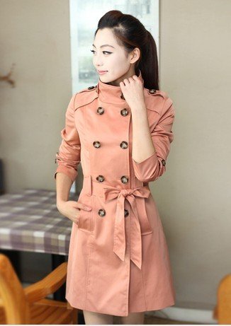 Free shipping,new arrival trench fashion slim outerwear autumn and winter medium-long trench double breasted